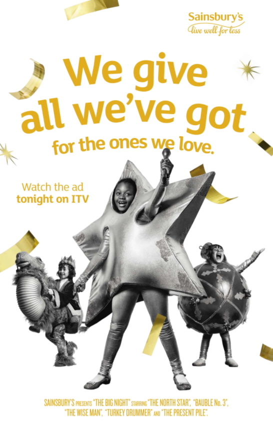 Sainsbury's的圣诞广告邀请了一群小朋友来表演