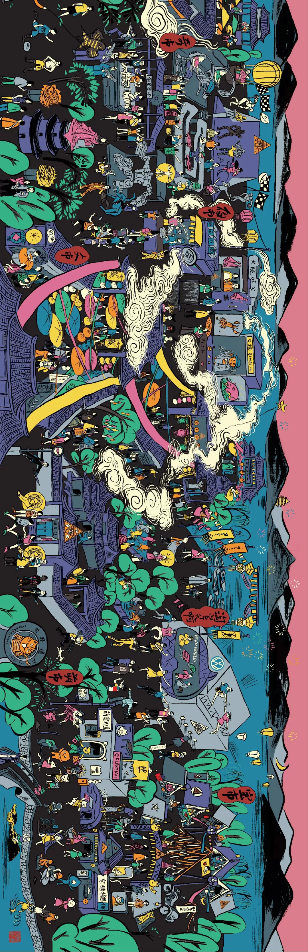 淘宝造物节做了一张长达6米的《西湖造物图》