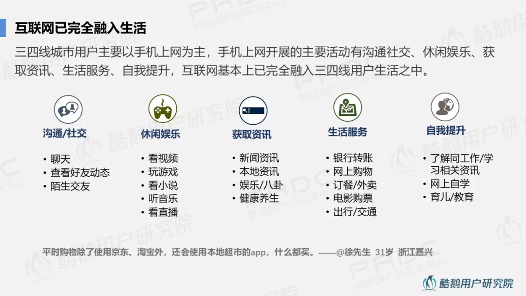 小城生活：深度解读三四线用户互联网生活