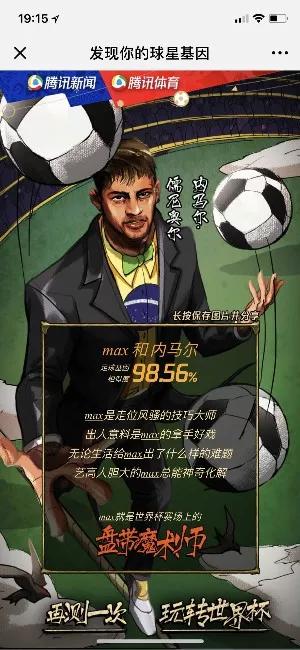 腾讯世界杯:确认下基因,你跟哪个球星最像