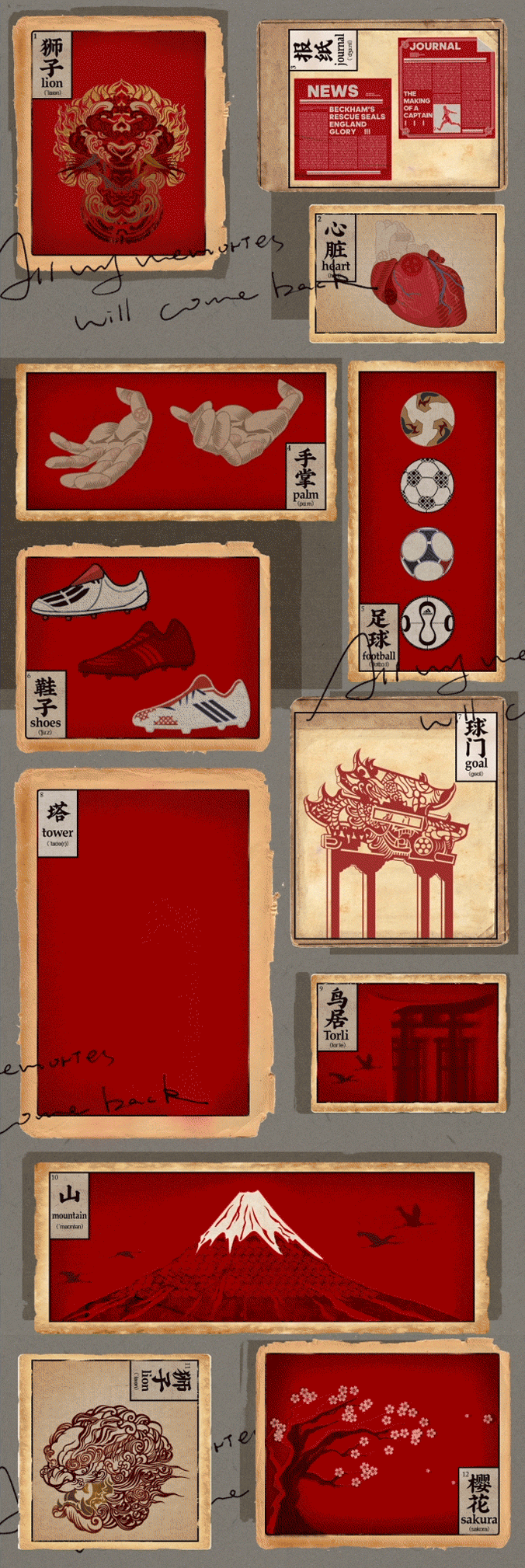 贝克汉姆用皮影戏来传递世界杯的记忆