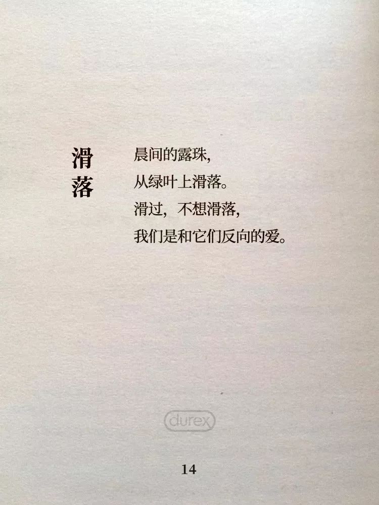 杜蕾斯诗集 | 四季全60首