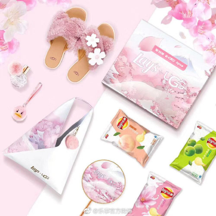 乐事 × UGG 樱花限定:谁说乐事只是薯片大佬?