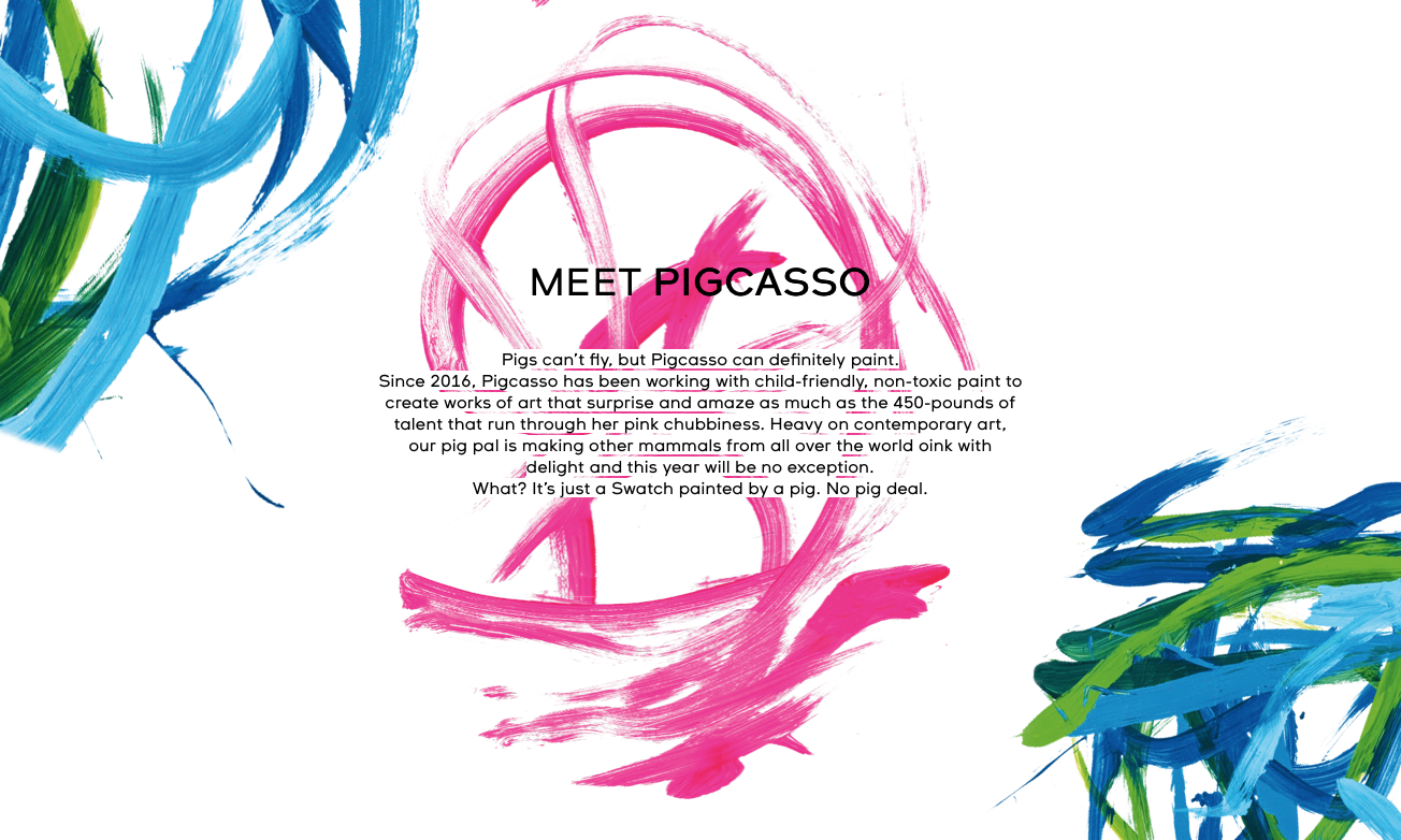 这只猪设计的Swatch,有点好看……