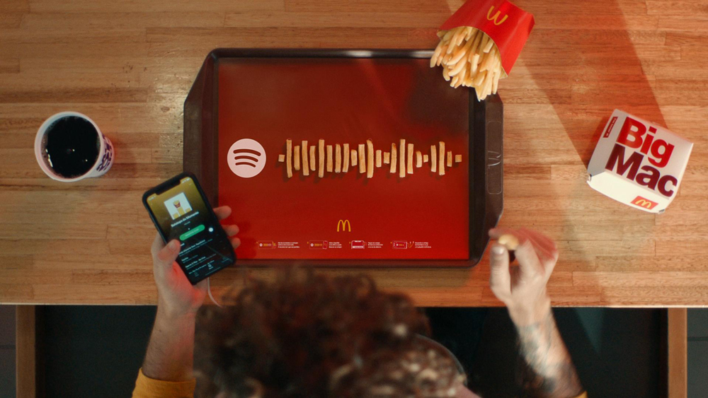麦当劳×Spotify:请扫码查收你的“薯条歌单”