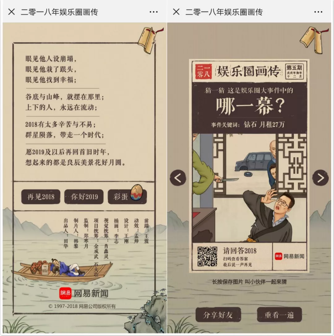 网易年终H5又刷屏！14层“画中画”道尽娱乐圈十年梦 | 专访