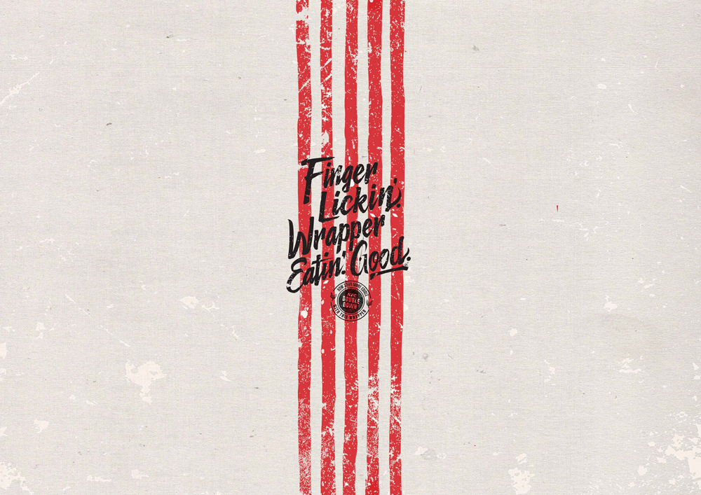 肯德基:舔舔手指,吃掉包装纸!