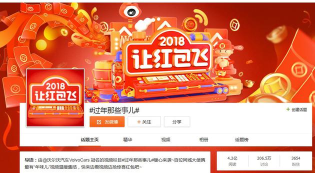 网友40天在微博抢25亿个红包