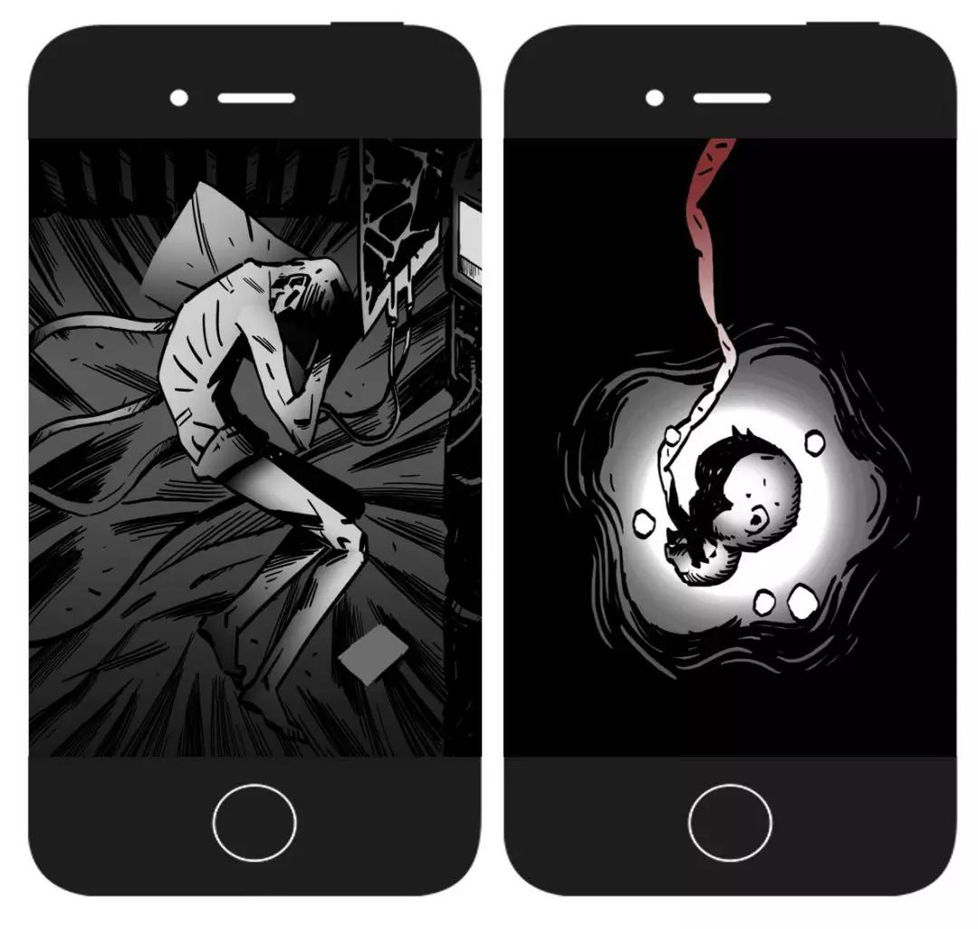 百度5.31国际无烟日惊悚H5,比《第五人格》还吓人