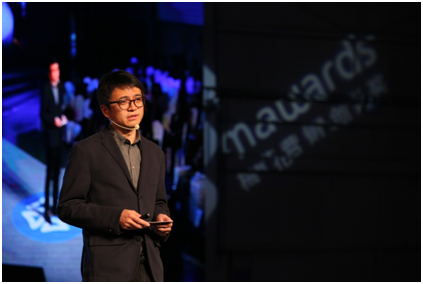 《舌尖2》导演陈硕在梅花网传播业大展上