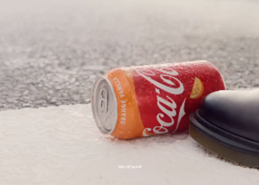 可口可乐 新口味橙子香草味 广告片