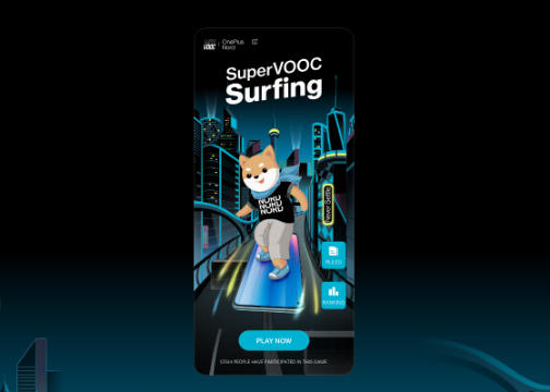 一加手机海外赛车游戏：SUPERVOOC Surfing