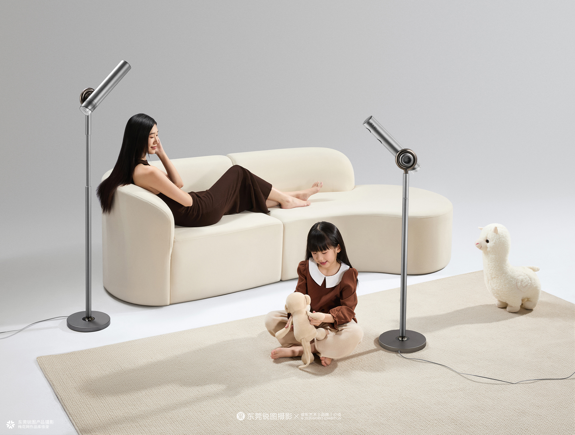 品乐仕落地吹风机产品摄影｜家用吹风机电商主图拍摄家电静物摄影