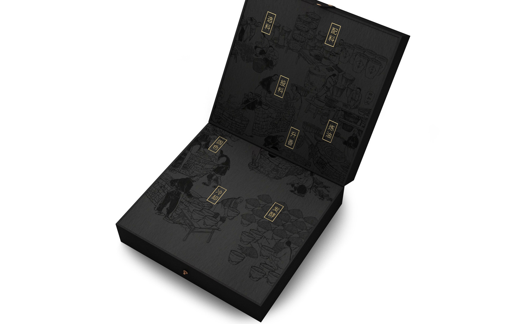 小龙翻大江火锅礼盒包装 火锅礼盒包装设计 