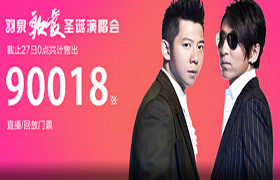 乐视《羽泉敢爱圣诞演唱会》海报