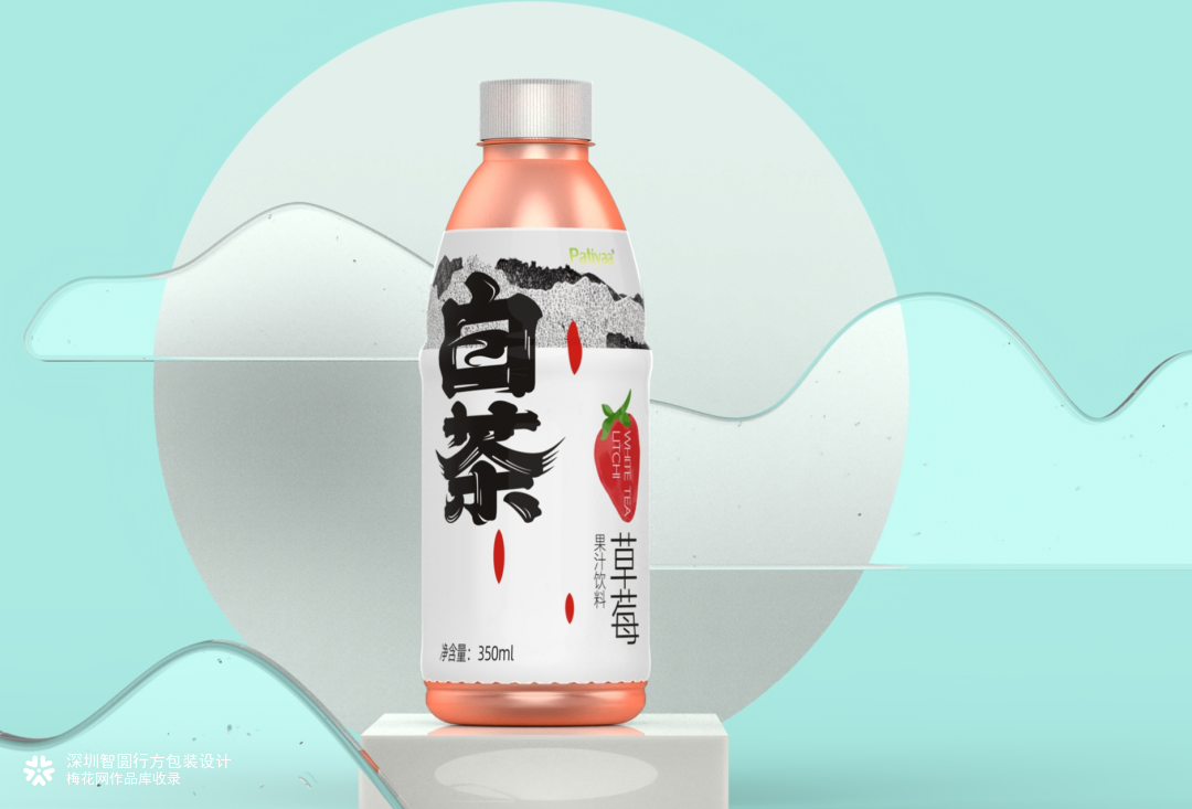 白茶果汁饮料包装 果汁饮料包装设计 日式风格包装