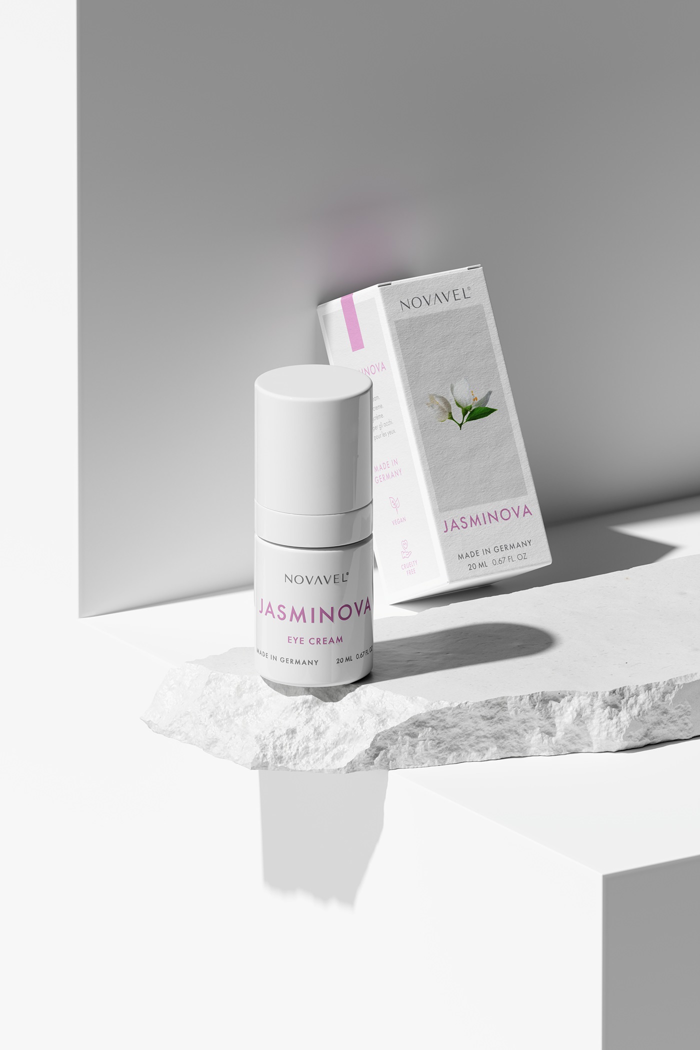 天然护肤品NOVAVEL品牌的包装设计-宏洛图品牌设计