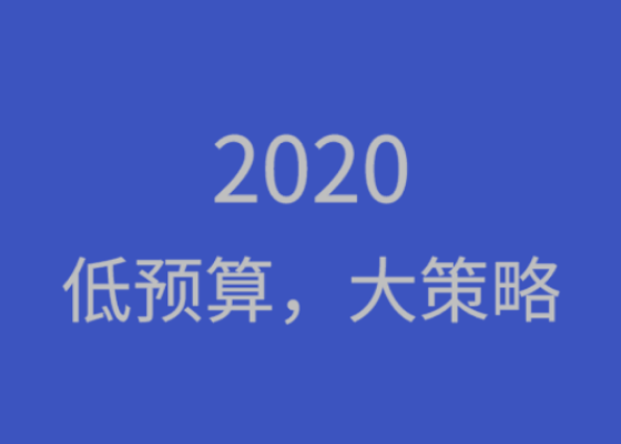 ​2020：低预算，大策略