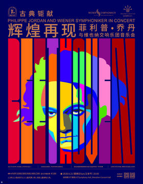 贺冰凇&深圳音乐厅，纪念贝多芬250周年诞辰音乐海报系列。