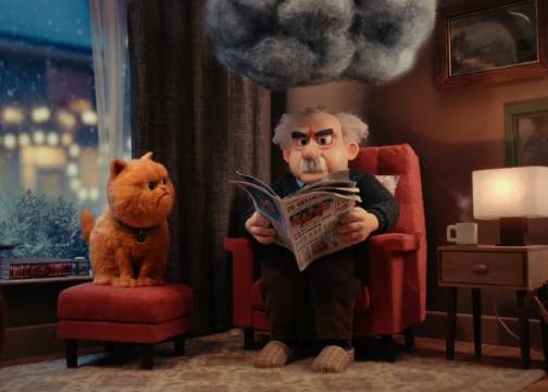 荷兰国家彩票治愈圣诞广告：孤僻爷爷和他的生气小猫