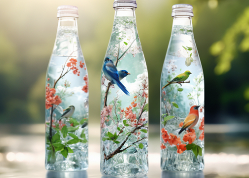 矿泉水包装设/饮用水包装设计/插画包装设计/瓶型设计/外箱设计