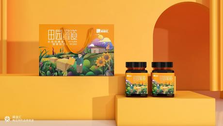 “田园蜜道”蜂蜜礼盒包装设计