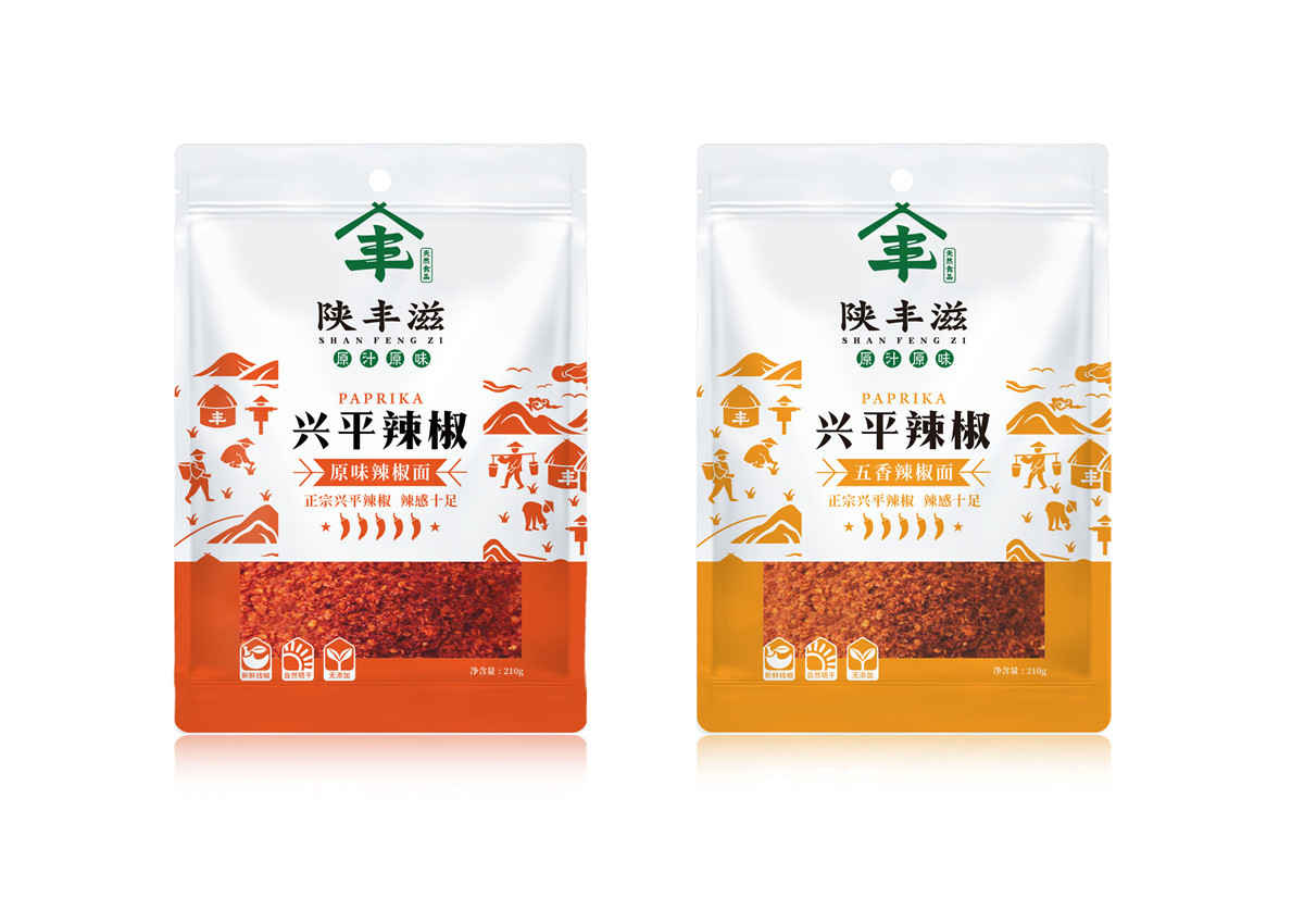 陕丰滋辣椒包装设计