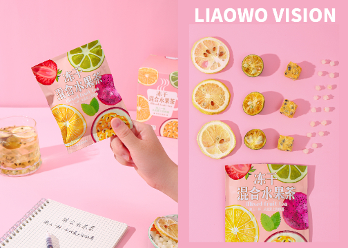 电商拍摄 | 潮伯伯 x 冻干混合水果茶 x LIAOWO VISION