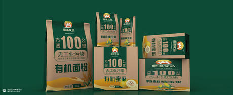 源漠优品农产品包装设计 包装设计 有机食品包装设计 面粉 水果 包装