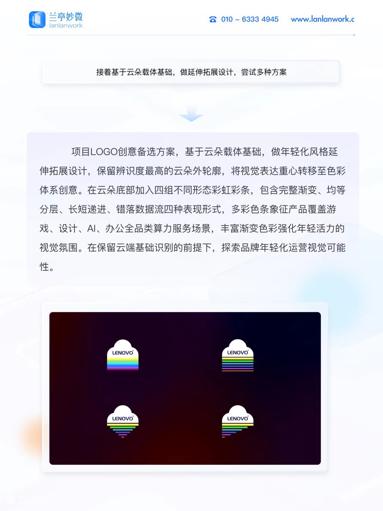 兰亭妙微原创作品 | 联想云电脑PC客户端品牌logo及界面设计