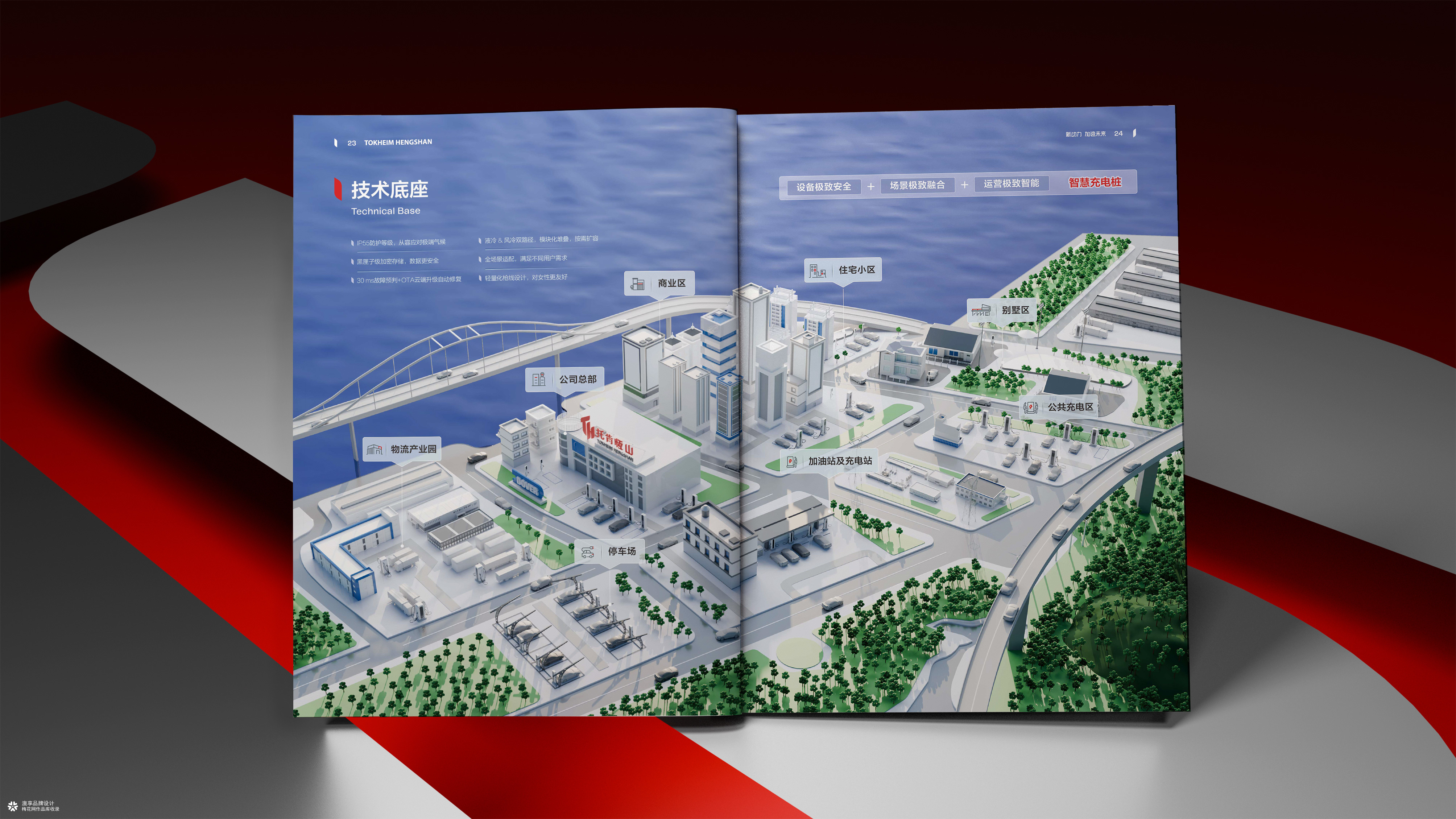 智慧充电桩企业画册设计