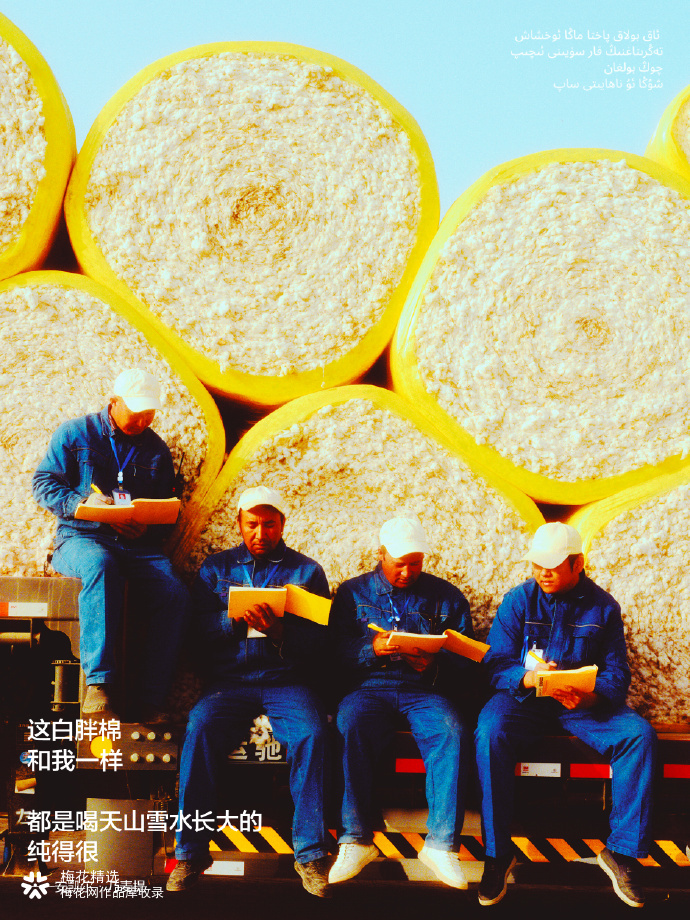 蕉内找来棉花工人写文案