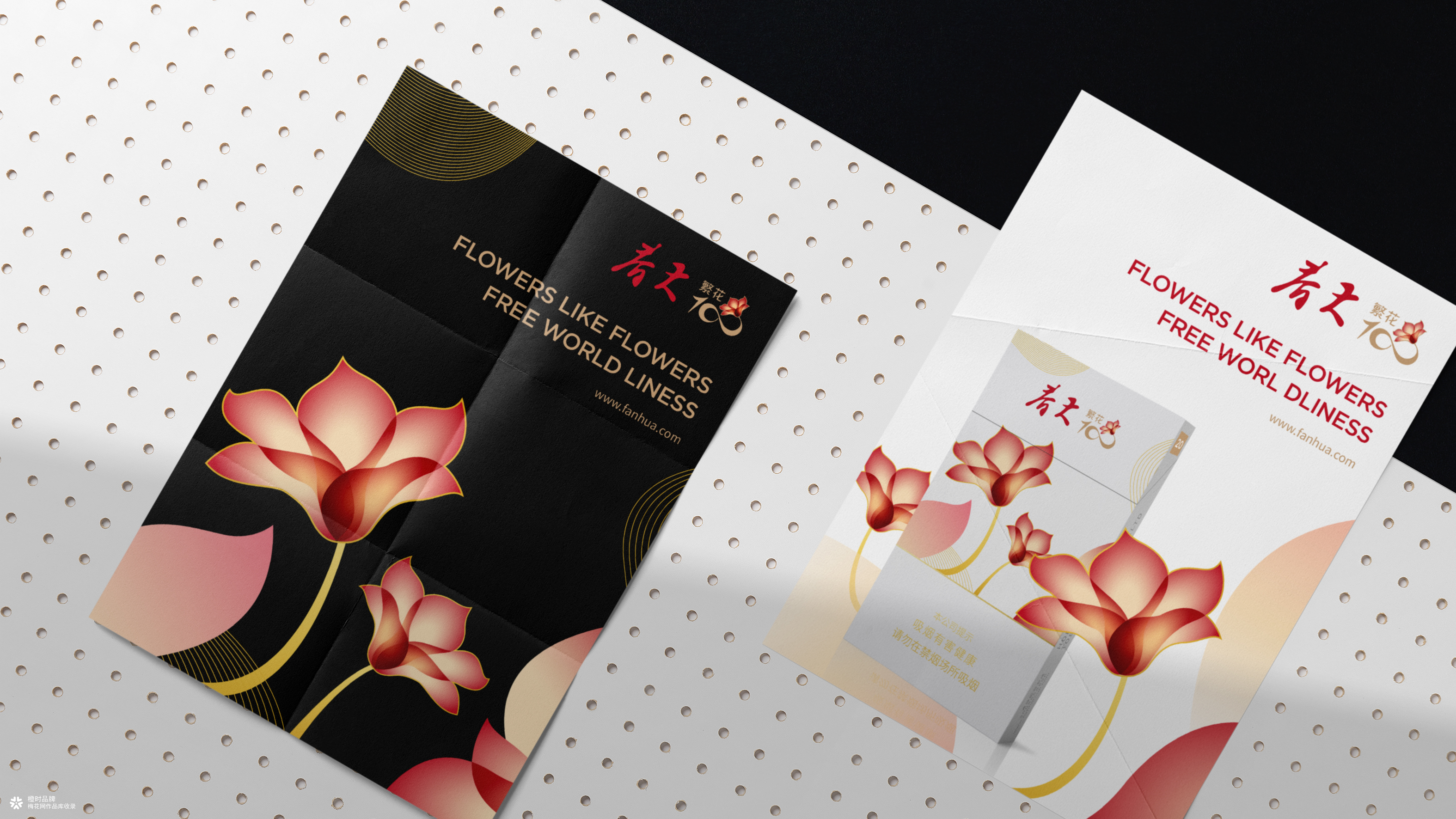 春天繁华100香烟品牌设计