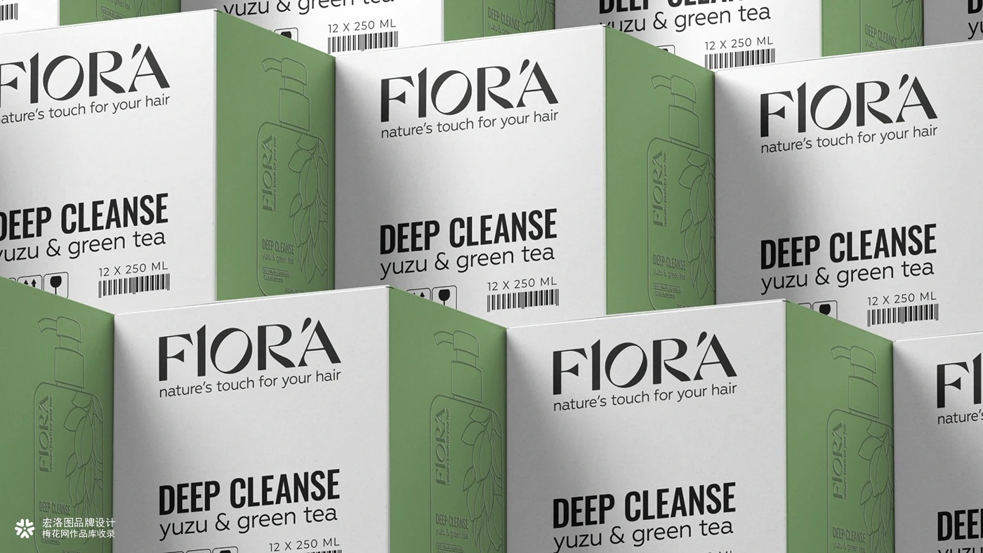 洗发水FLORA品牌包装设计-宏洛图