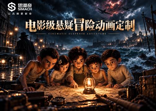 天上落玉兔-少年群像》 民国谍战悬疑风 ➕ AI三维动画定制 —思漫奇
