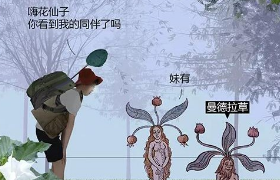 百雀羚《一个植物学家的走失》长图广告