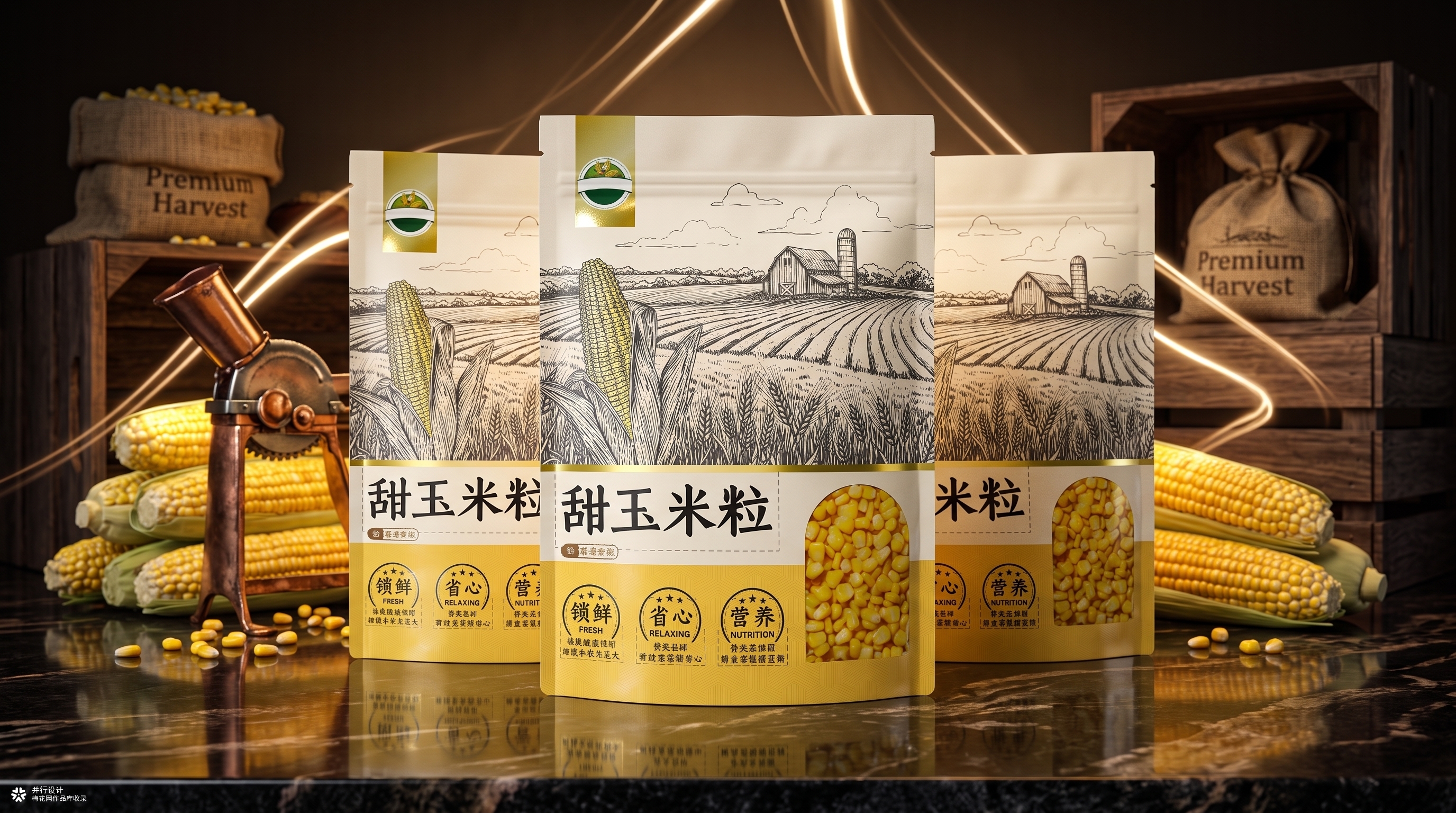羊肉/玉米包装设计提案
