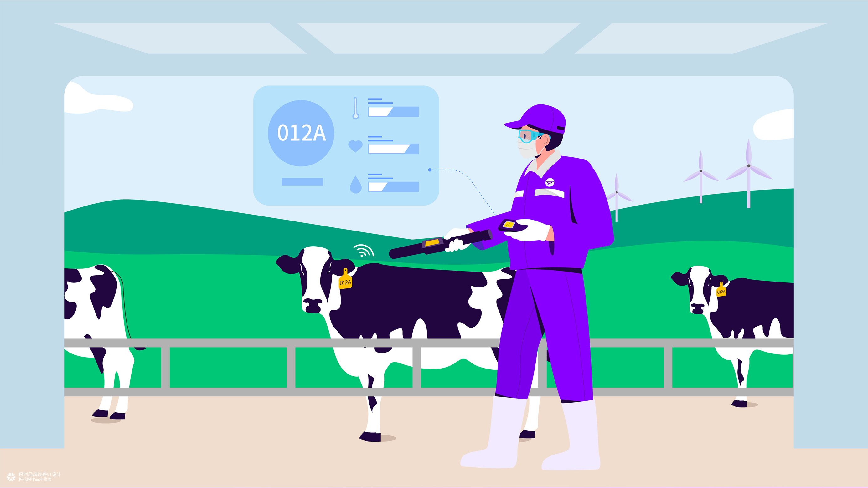 DBI Pro牧场数智分析决策平台品牌VI设计