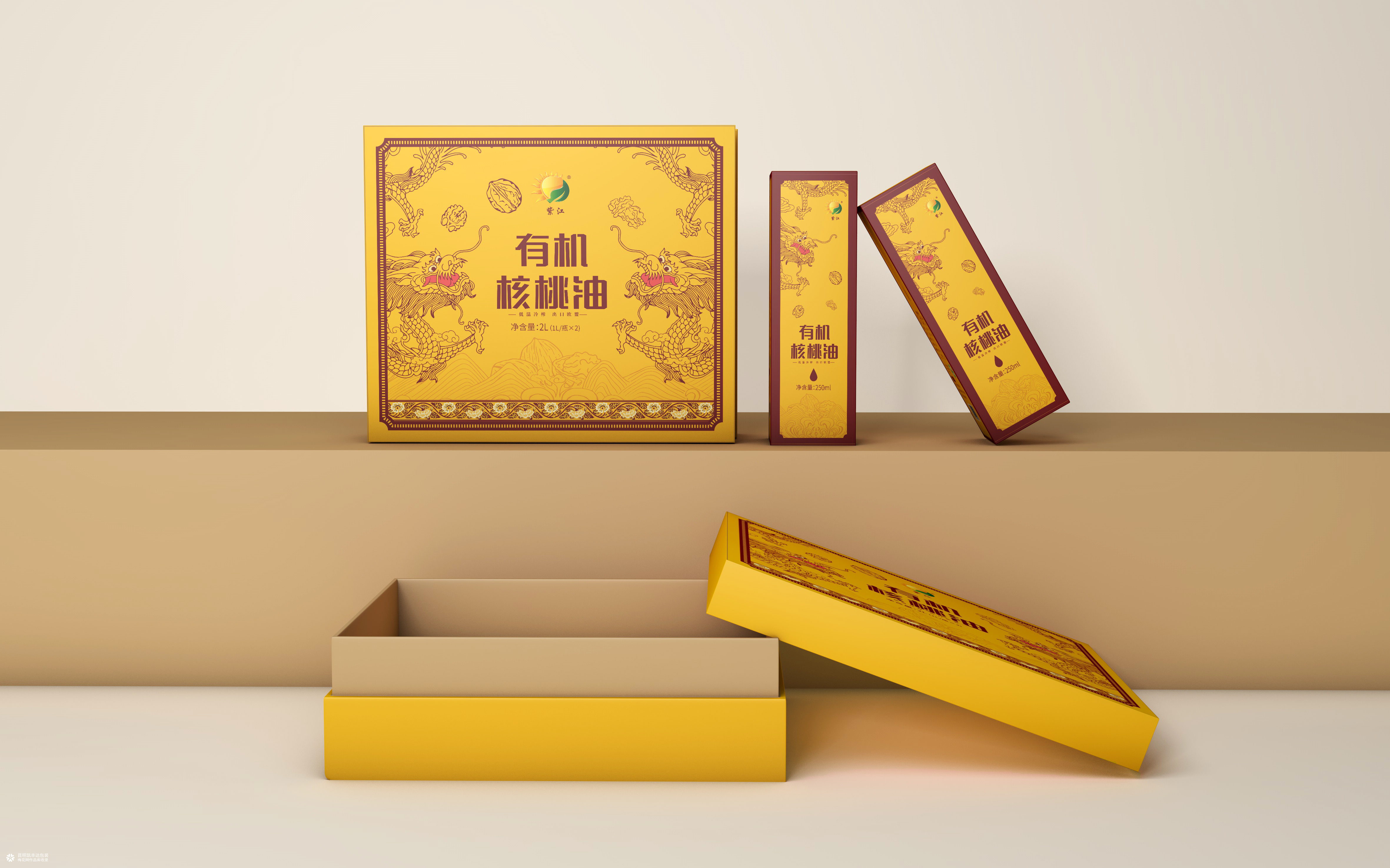 云南有机核桃油包装设计