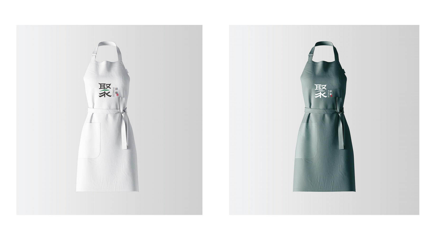 萍聚茶馆 LOGO 品牌设计提案
