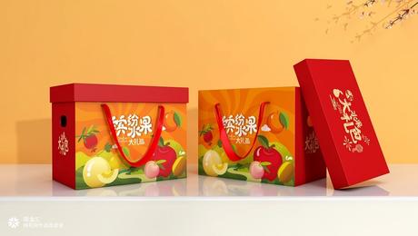 “缤纷水果”水果大礼包包装设计
