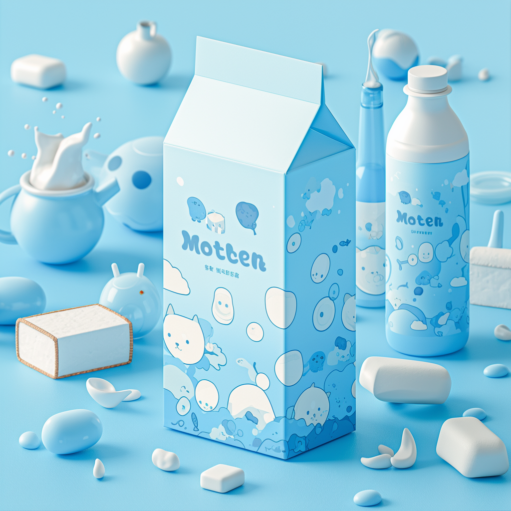 儿童产品包装设计logo礼盒吉祥物设计