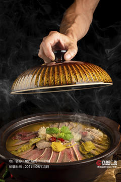 西安美食摄影丨蜀匠跷脚牛肉砂锅