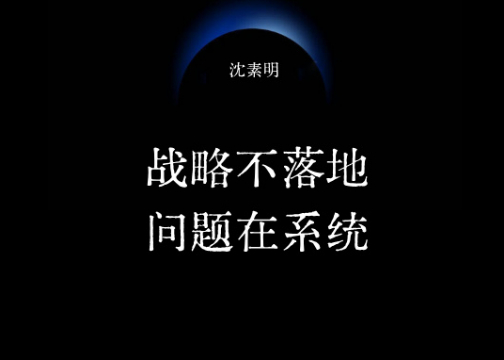 战略不落地？问题在系统