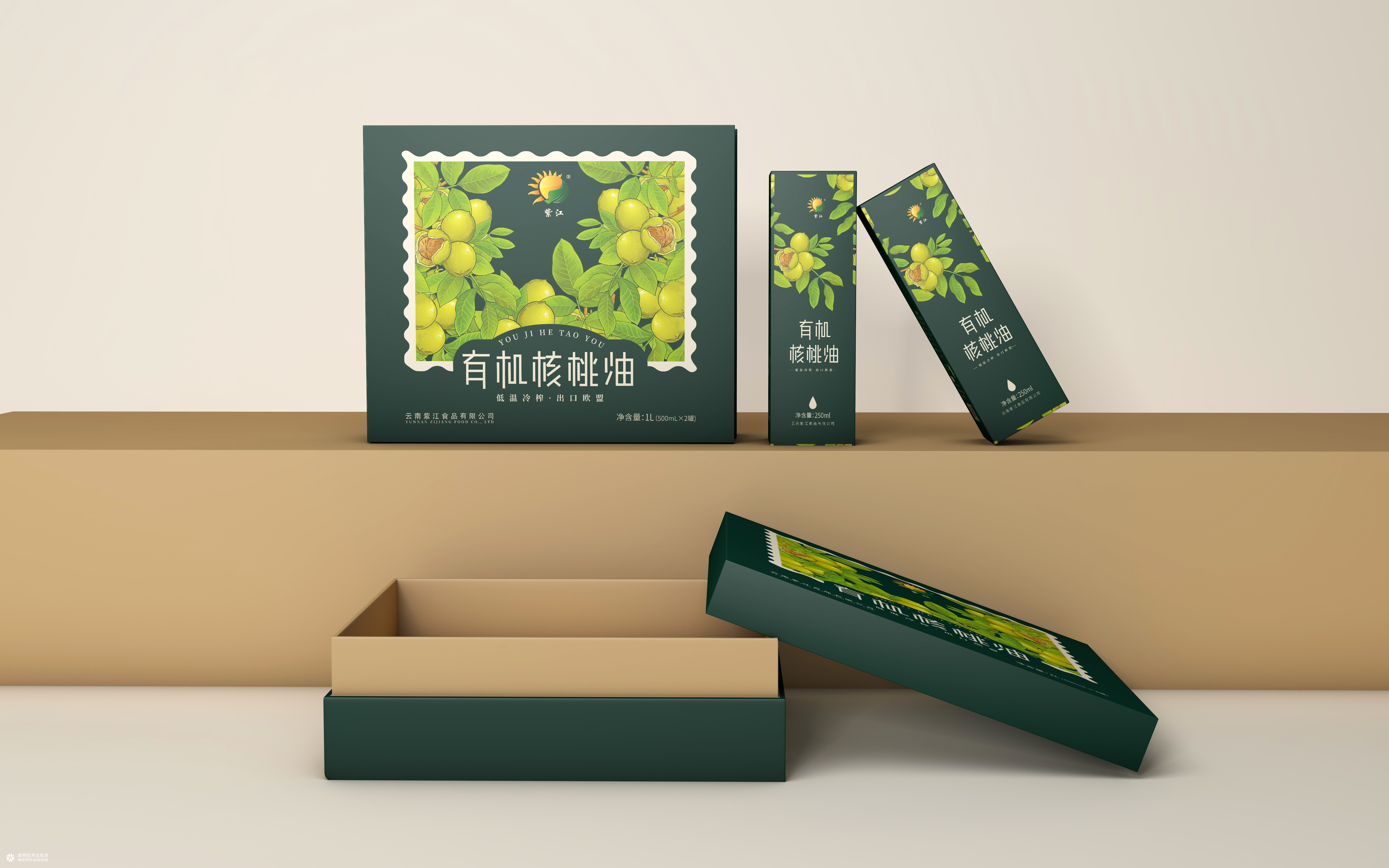 云南有机核桃油包装设计