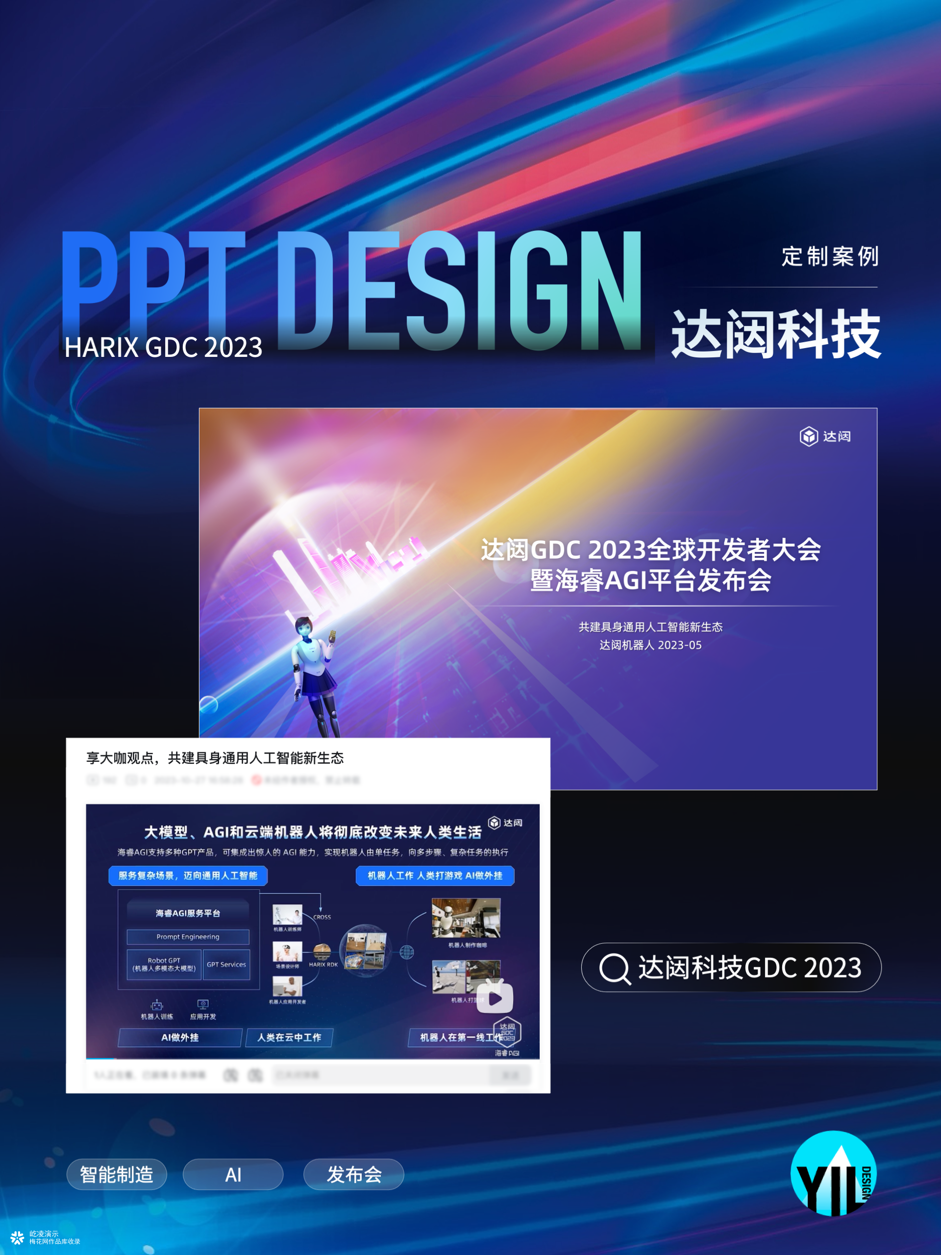 PPT定制｜连续两年，我们帮达闼科技的AI技术"开口说话"