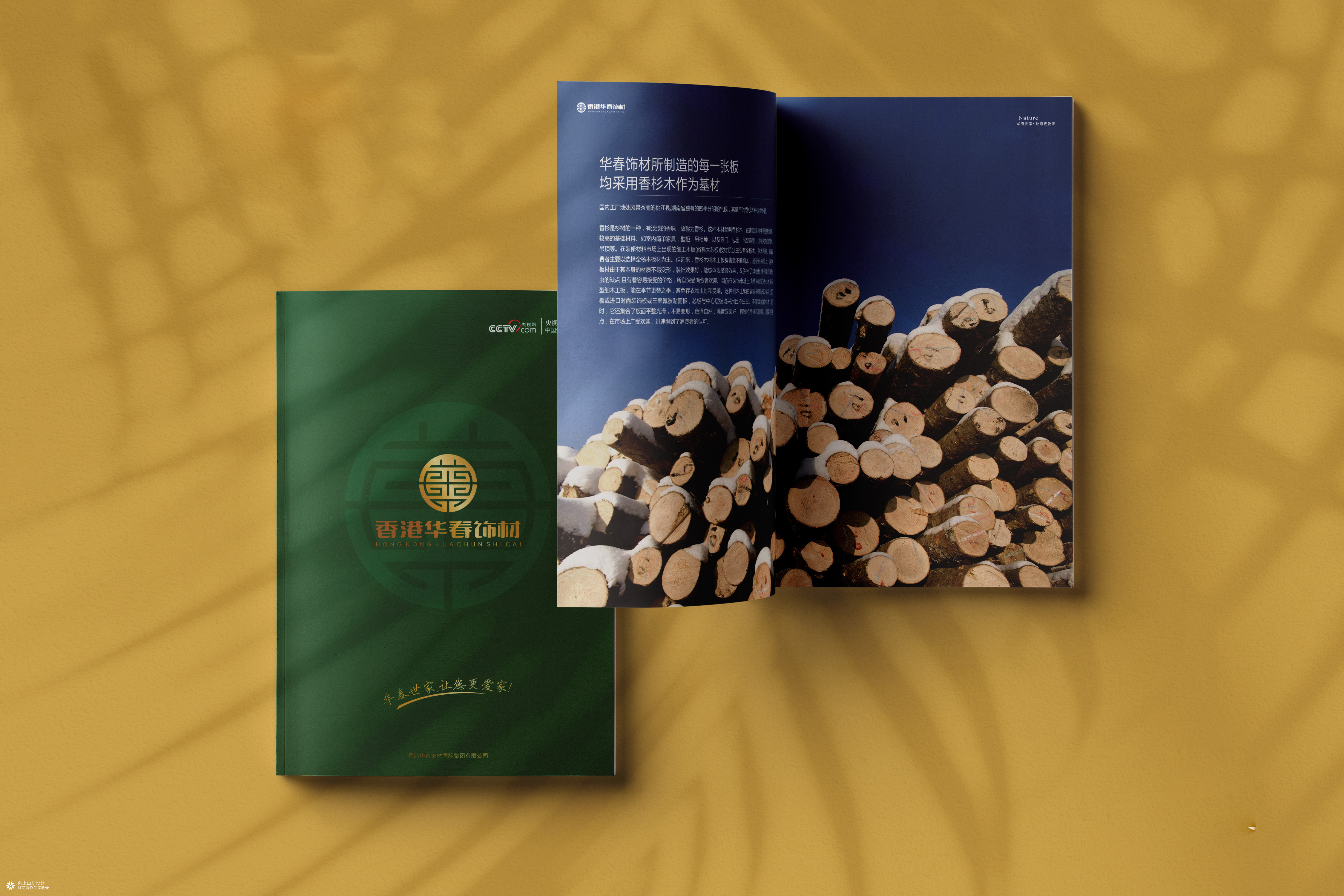 华春饰材生态板材画册设计｜向上画册设计