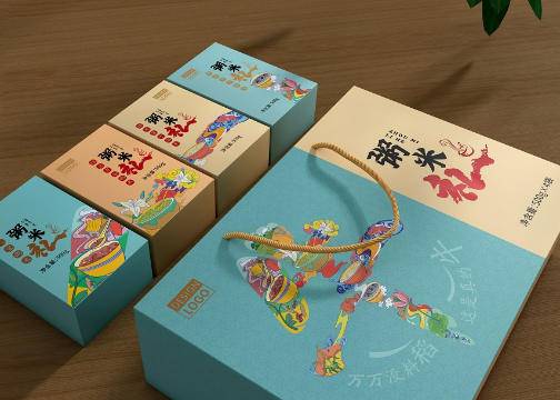 粥米春节礼盒包装设计