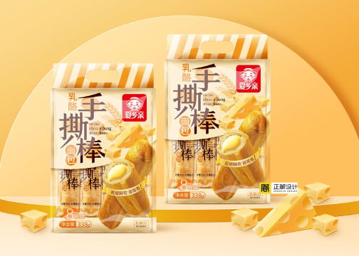 包装设计 | 手撕面包棒食品