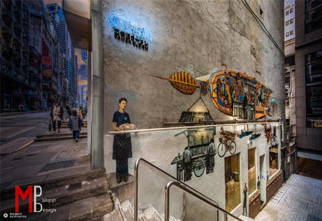 香港立体派拉面室内设计摄影